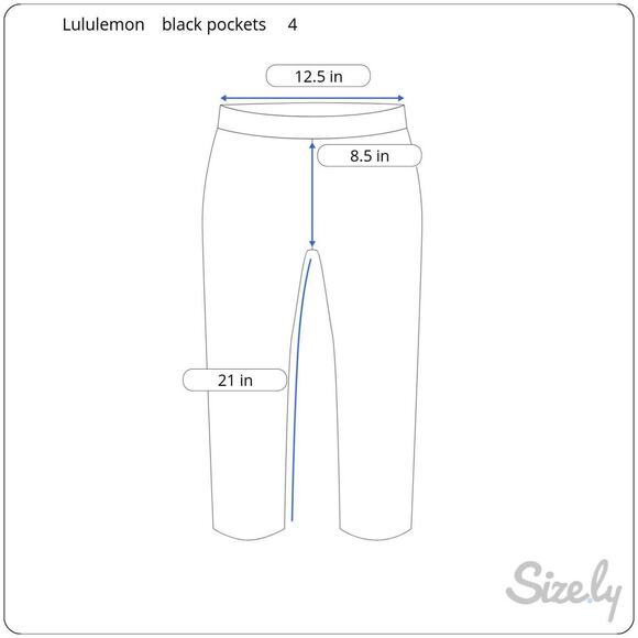 Lululemon Speed Up 21" Crop Leggings 4 Black - Picture 9 of 9